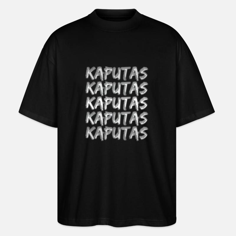Kaputas als Reise - Stanley/Stella Oversized Unisex Bio T-Shirt Blaster 2.0 - Schwarz