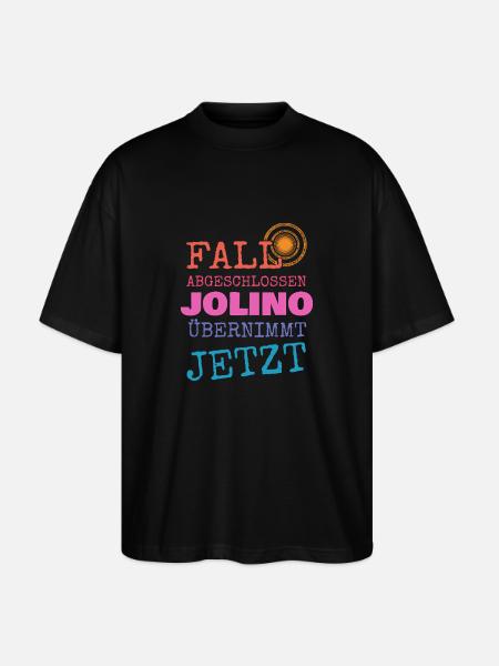 First name Jolino - Stanley/Stella Oversized Unisex Organic T-shirt Blaster 2.0 - black