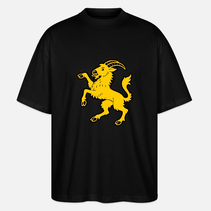 Chèvre Hälsinge - T-shirt bio Blaster 2.0 coupe oversize Stanley/Stella Unisexe - noir
