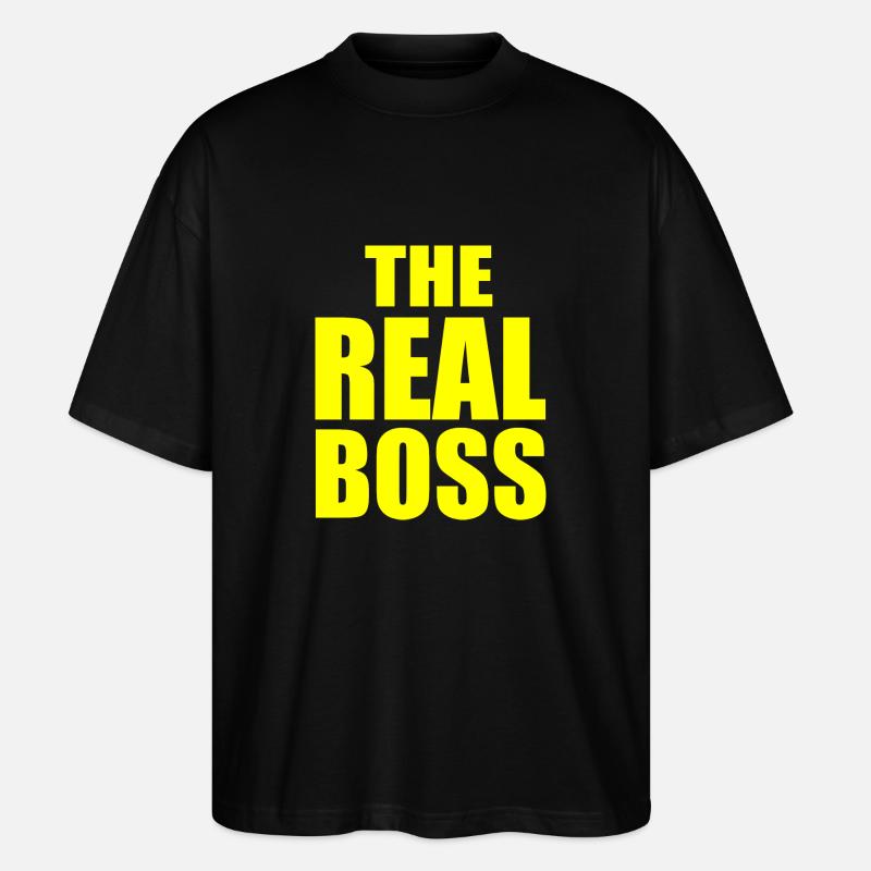The real boss - Stanley/Stella Oversized Unisex Bio T-Shirt Blaster 2.0 - Schwarz