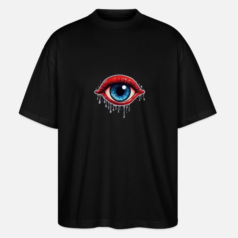 Oeil d’Halloween - T-shirt bio Blaster 2.0 coupe oversize Stanley/Stella Unisexe - noir