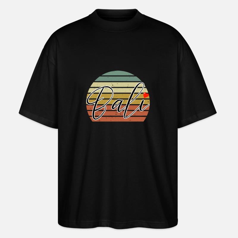 Bali - Indonésie - T-shirt bio Blaster 2.0 coupe oversize Stanley/Stella Unisexe - noir