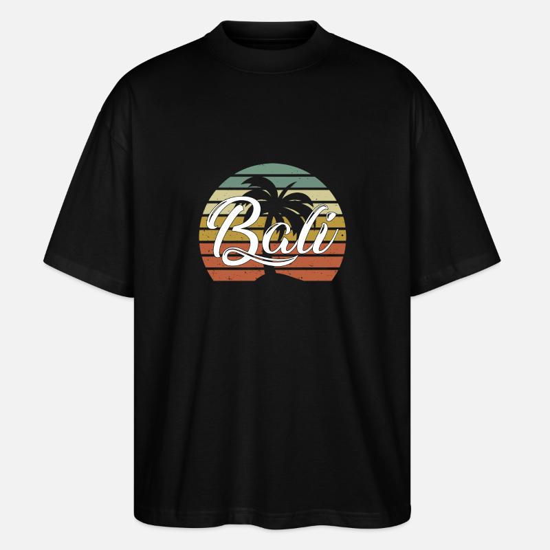 Bali - Indonésie - T-shirt bio Blaster 2.0 coupe oversize Stanley/Stella Unisexe - noir