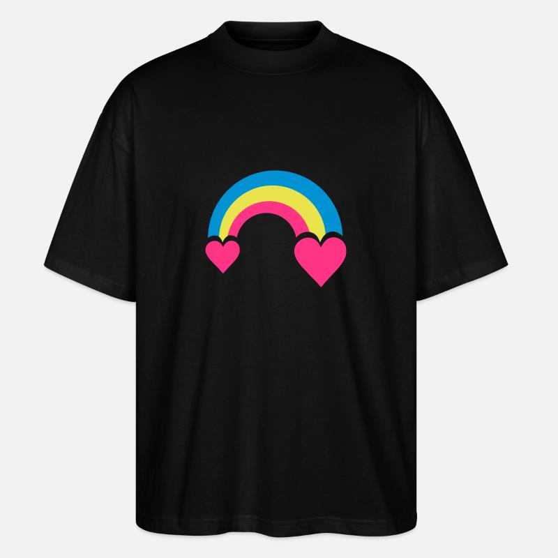 regenbogen & herzen - Stanley/Stella Oversized Unisex Bio T-Shirt Blaster 2.0 - Schwarz