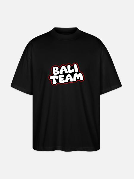 Bali Team - Stanley/Stella Oversized Unisex Bio T-Shirt Blaster 2.0 - Schwarz