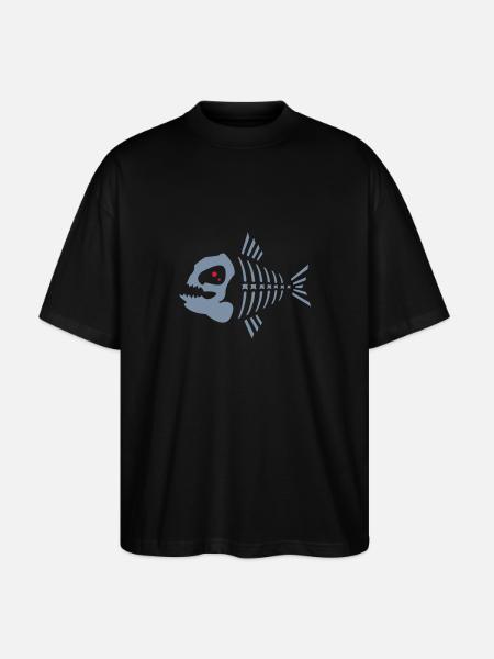 pyranha_2c_ - T-shirt bio Blaster 2.0 coupe oversize Stanley/Stella Unisexe - noir