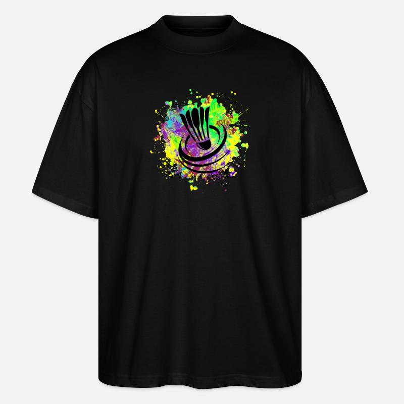 Badminton - T-shirt bio Blaster 2.0 coupe oversize Stanley/Stella Unisexe - noir