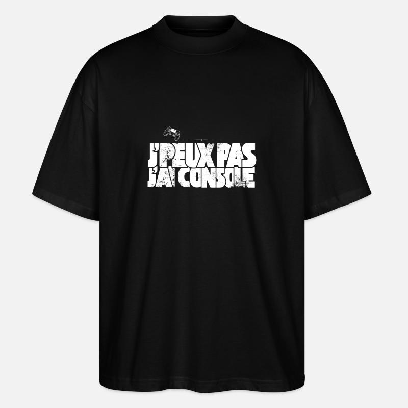 J'Peux Pas J'Ai Console - T-shirt bio Blaster 2.0 coupe oversize Stanley/Stella Unisexe - noir