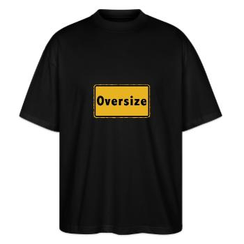 Oversize - Stanley/Stella Oversized Unisex Bio T-Shirt Blaster 2.0 - Schwarz - Vorne - Alina (178cm) & Michal (187cm)
