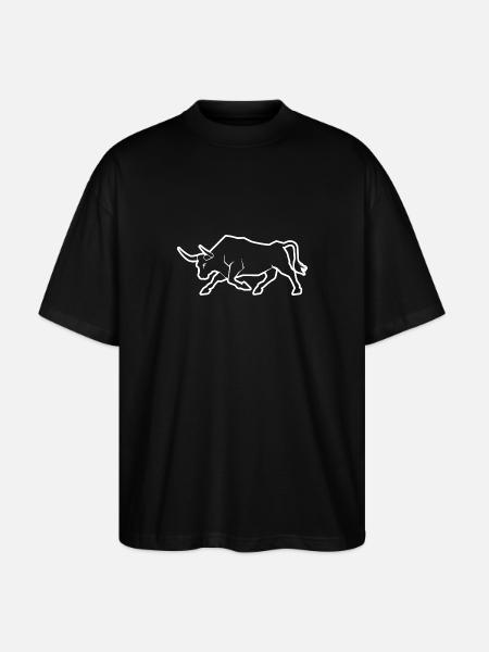 Bull Bull - Stanley/Stella Oversized Unisex Organic T-shirt Blaster 2.0 - black