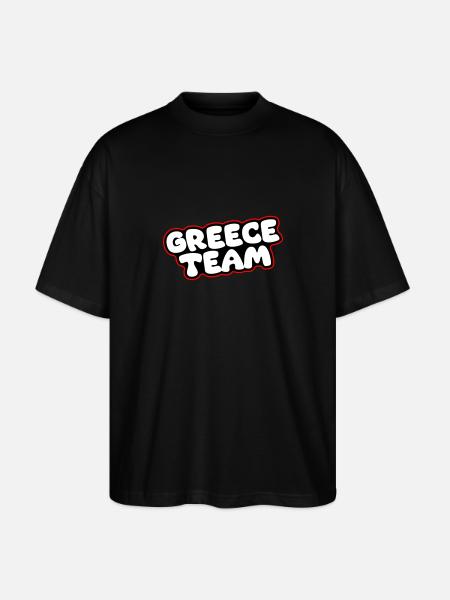 Greece Team - Stanley/Stella Oversized Unisex Organic T-shirt Blaster 2.0 - black
