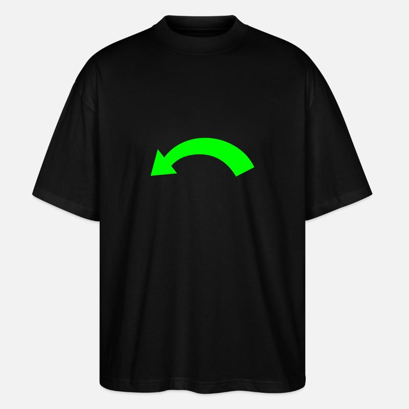 Pfeil - Stanley/Stella Oversized Unisex Bio T-Shirt Blaster 2.0 - Schwarz