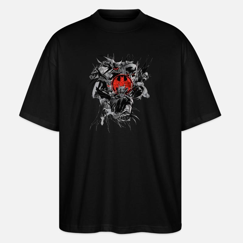 Batman Composition Dark Rot - Stanley/Stella Oversized Unisex Bio T-Shirt Blaster 2.0 - Schwarz