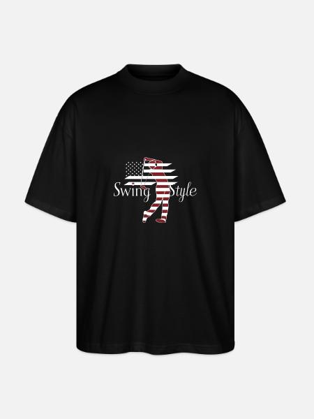Swing Style Golf Golfing USA - Stanley/Stella Oversized Unisex Organic T-shirt Blaster 2.0 - black