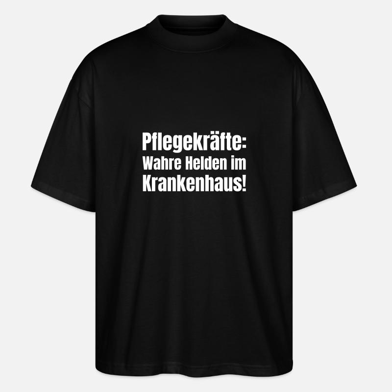 Nurses in hospitals - Stanley/Stella Oversized Unisex Organic T-shirt Blaster 2.0 - black