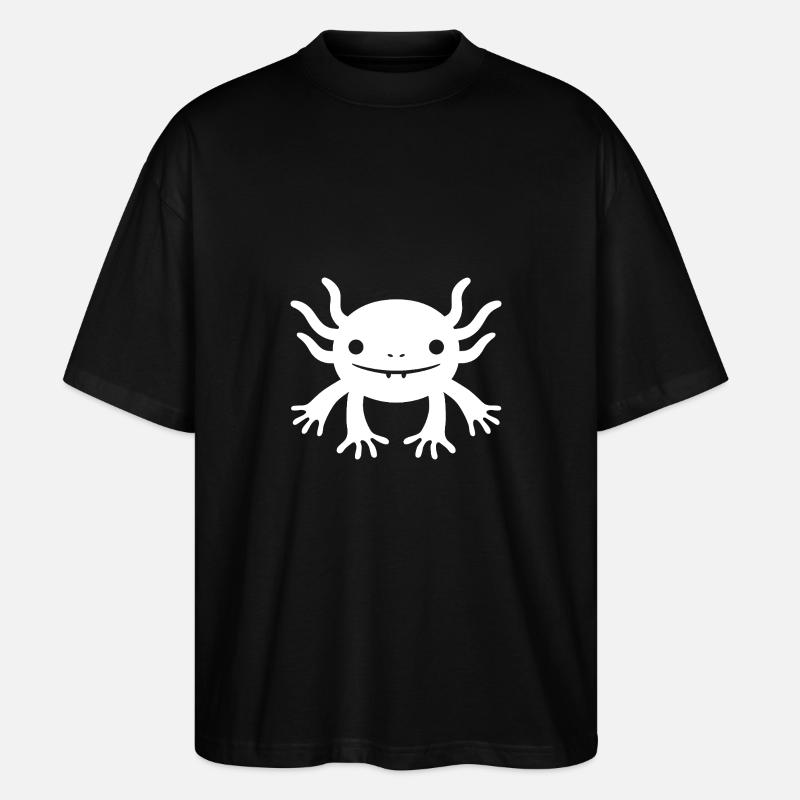 Axolotl - Stanley/Stella Oversized Unisex Bio T-Shirt Blaster 2.0 - Schwarz