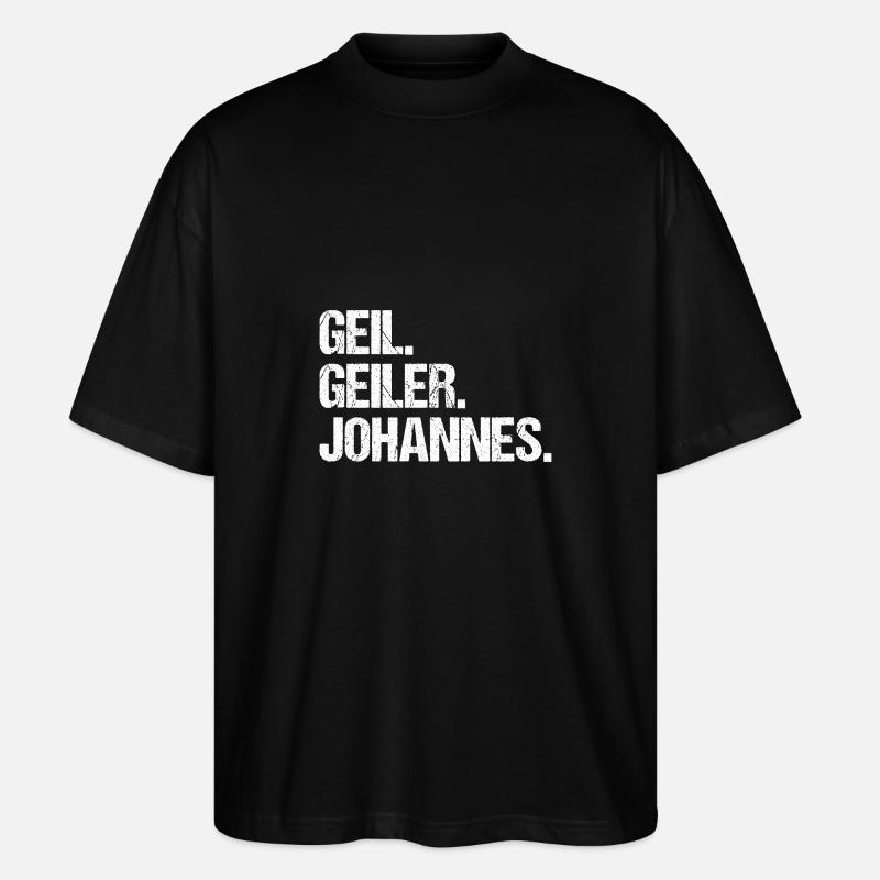 Johannes - Stanley/Stella Oversized Unisex Bio T-Shirt Blaster 2.0 - Schwarz
