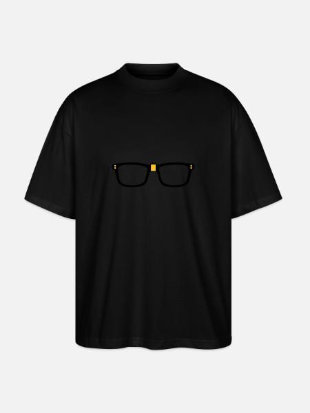 glasses - Nerd - Stanley/Stella Oversized Unisex Organic T-shirt Blaster 2.0 - black