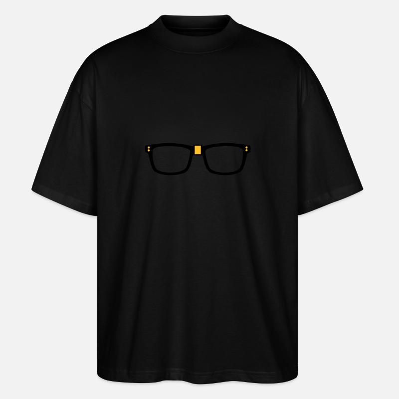Brille - Nerd - Stanley/Stella Oversized Unisex Bio T-Shirt Blaster 2.0 - Schwarz