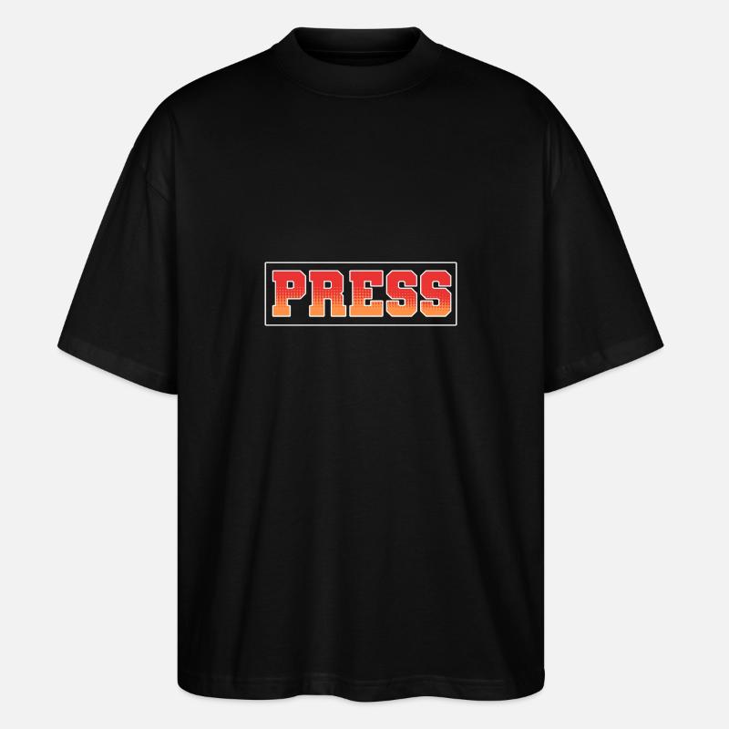Autor Presse (Medien) - Stanley/Stella Oversized Unisex Bio T-Shirt Blaster 2.0 - Schwarz