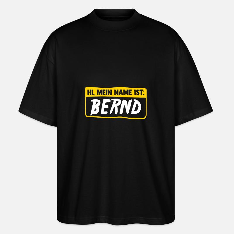 Bernd - Stanley/Stella Oversized Unisex Bio T-Shirt Blaster 2.0 - Schwarz