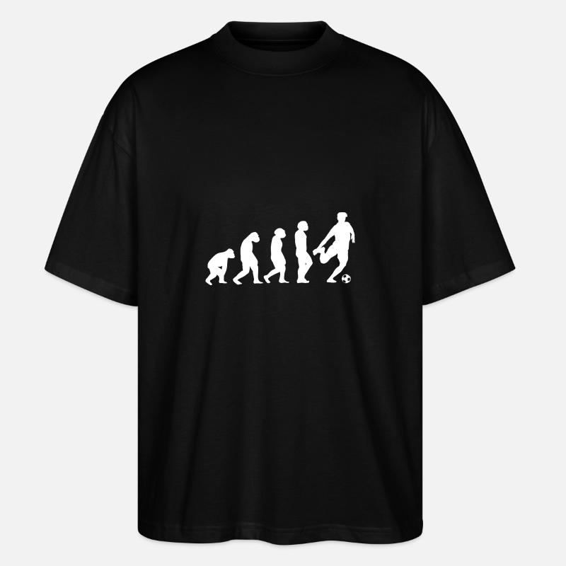 Fußballspieler Evolution Fußball - Stanley/Stella Oversized Unisex Bio T-Shirt Blaster 2.0 - Schwarz