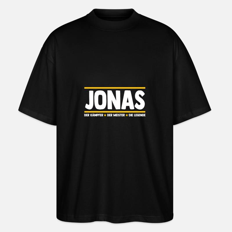 Jonas - T-shirt bio Blaster 2.0 coupe oversize Stanley/Stella Unisexe - noir