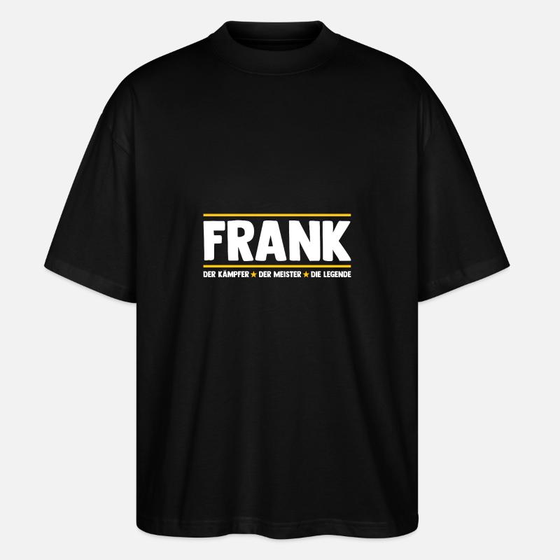 Frank - Stanley/Stella Oversized Unisex Bio T-Shirt Blaster 2.0 - Schwarz