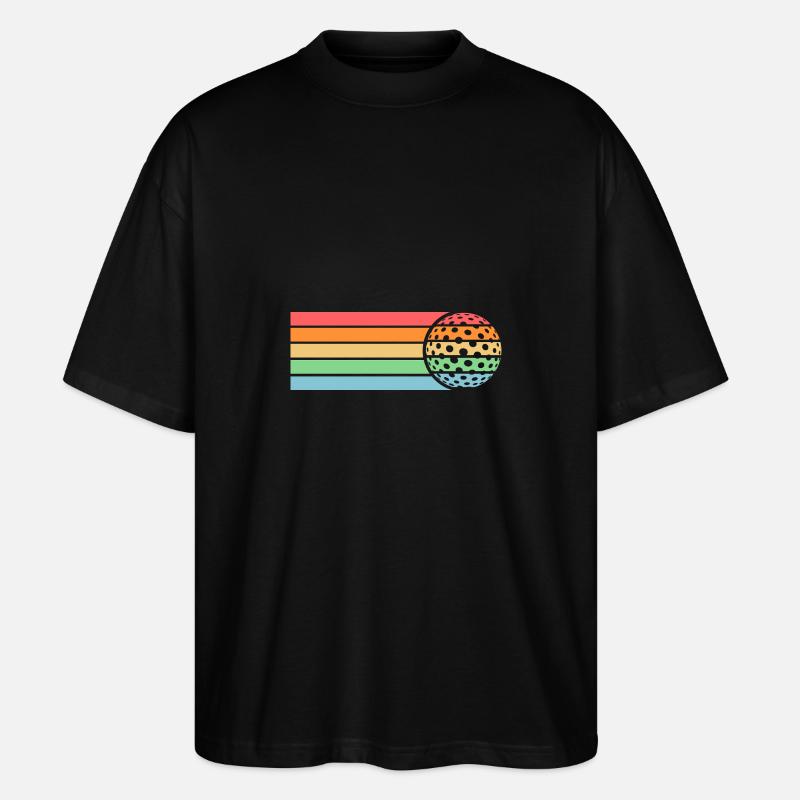 Golfspieler Golf - Stanley/Stella Oversized Unisex Bio T-Shirt Blaster 2.0 - Schwarz