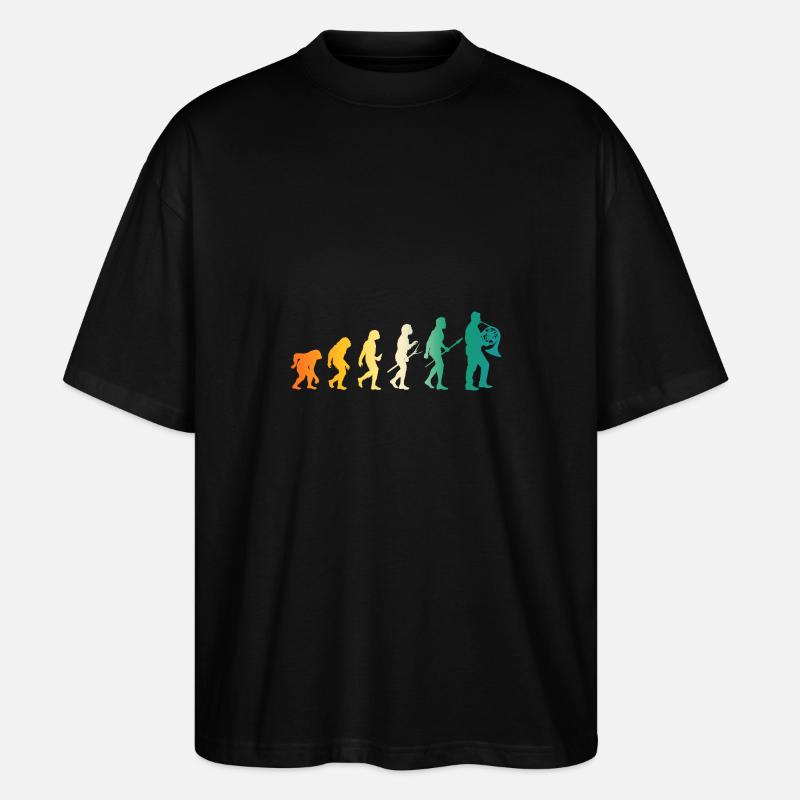 Hornist Evolution Waldhorn - Stanley/Stella Oversized Unisex Bio T-Shirt Blaster 2.0 - Schwarz