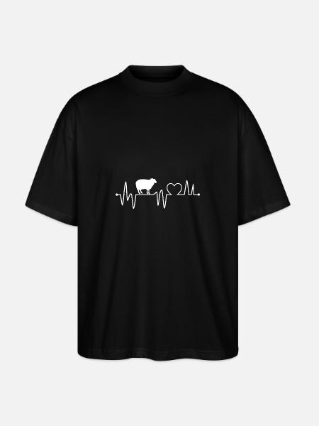 Shepherd Sheep - Stanley/Stella Oversized Unisex Organic T-shirt Blaster 2.0 - black