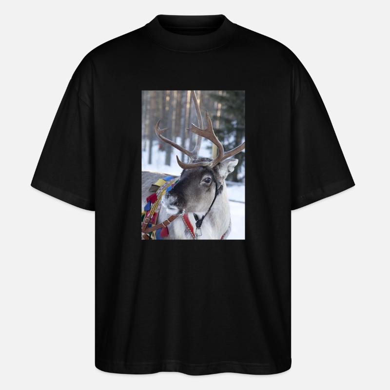 renne - T-shirt bio Blaster 2.0 coupe oversize Stanley/Stella Unisexe - noir