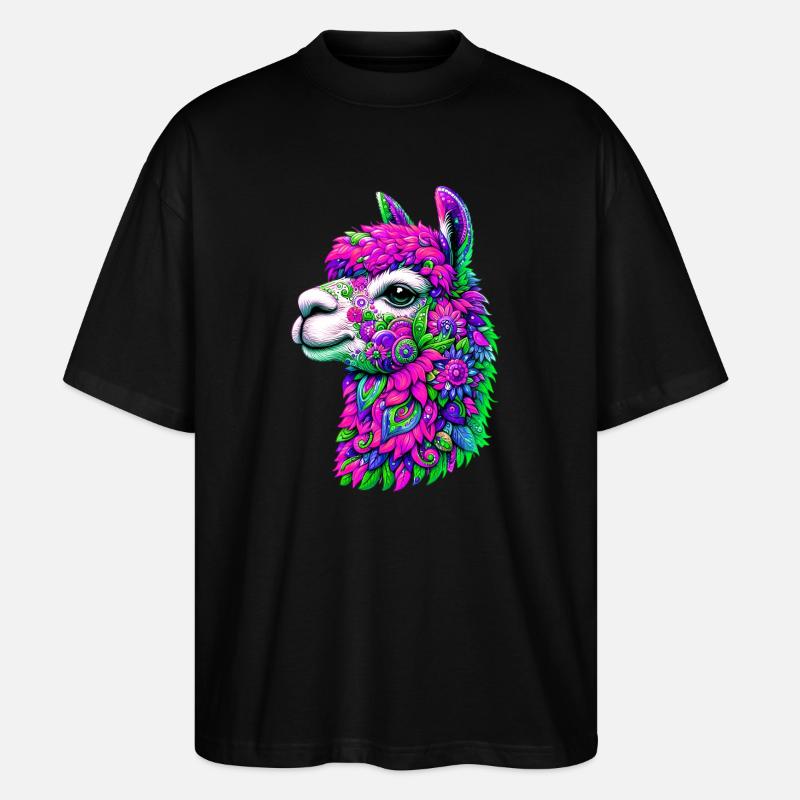 Alpaka - Stanley/Stella Oversized Unisex Bio T-Shirt Blaster 2.0 - Schwarz