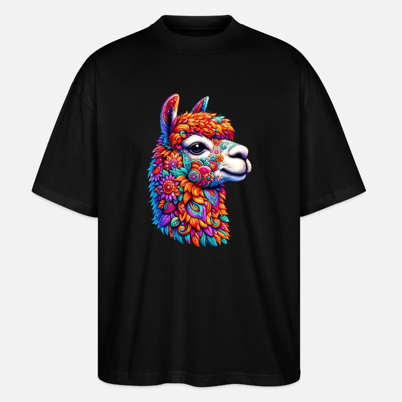 Alpaka - Stanley/Stella Oversized Unisex Bio T-Shirt Blaster 2.0 - Schwarz