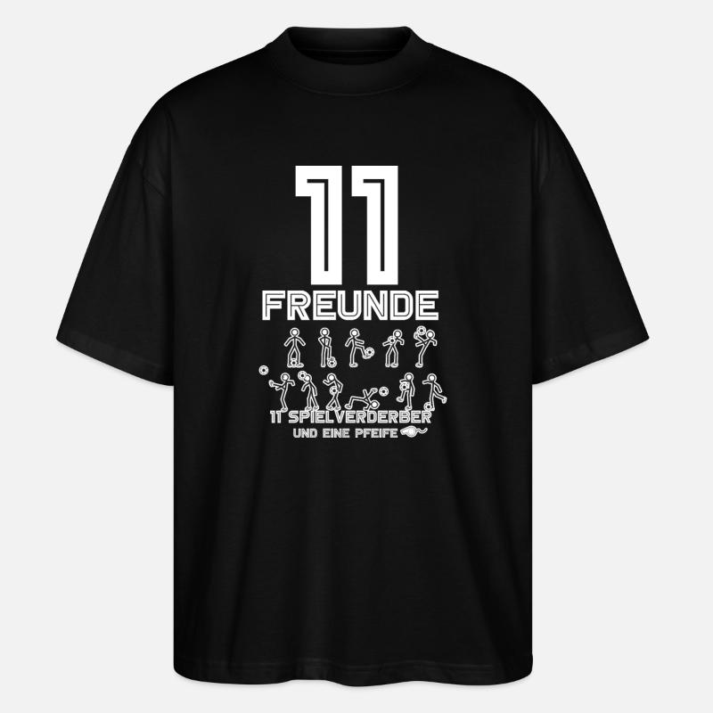 Fußball - Stanley/Stella Oversized Unisex Bio T-Shirt Blaster 2.0 - Schwarz
