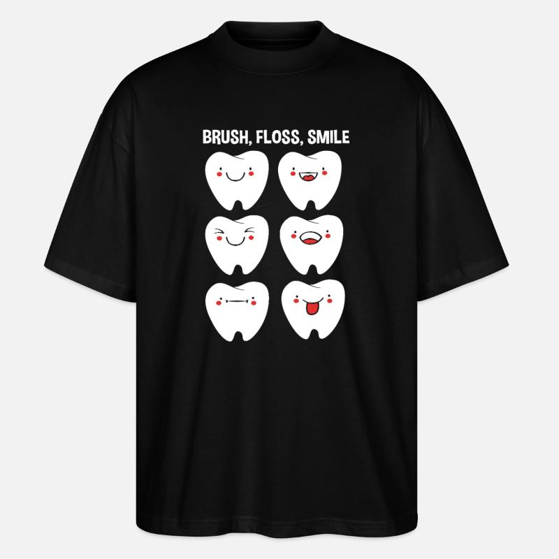 Rezeptionist Zahnarzt - Stanley/Stella Oversized Unisex Bio T-Shirt Blaster 2.0 - Schwarz