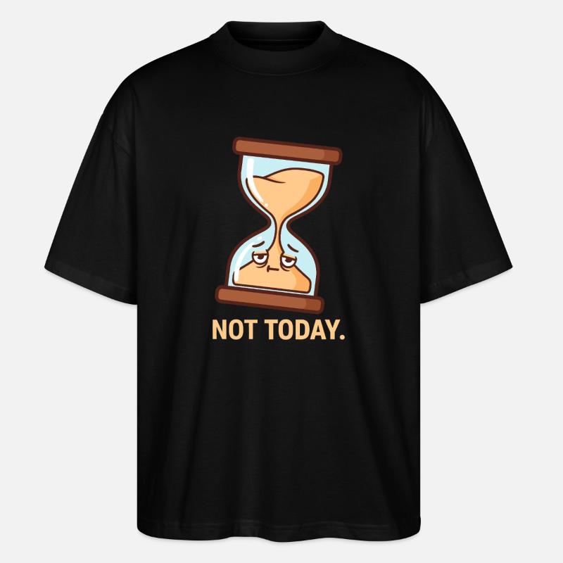 Die widerwillige Sanduhr - Stanley/Stella Oversized Unisex Bio T-Shirt Blaster 2.0 - Schwarz