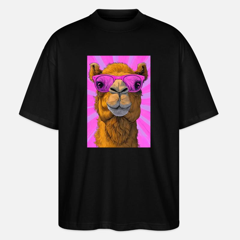 Kamel - Stanley/Stella Oversized Unisex Bio T-Shirt Blaster 2.0 - Schwarz