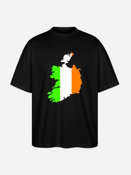 Pays d’Irlande - T-shirt bio Blaster 2.0 coupe oversize Stanley/Stella Unisexe - noir
