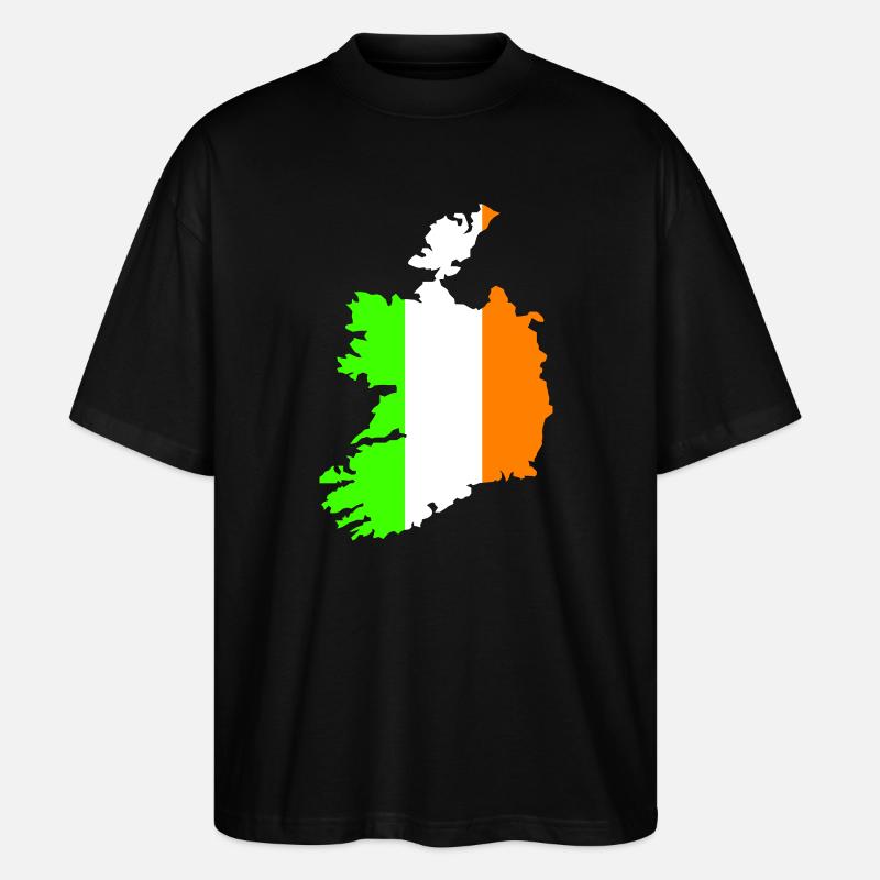 Pays d’Irlande - T-shirt bio Blaster 2.0 coupe oversize Stanley/Stella Unisexe - noir