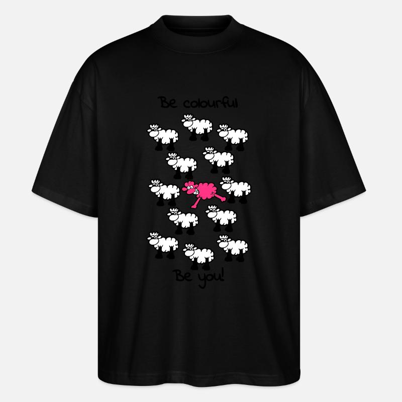 be different - be colourful - Stanley/Stella Oversized Unisex Bio T-Shirt Blaster 2.0 - Schwarz