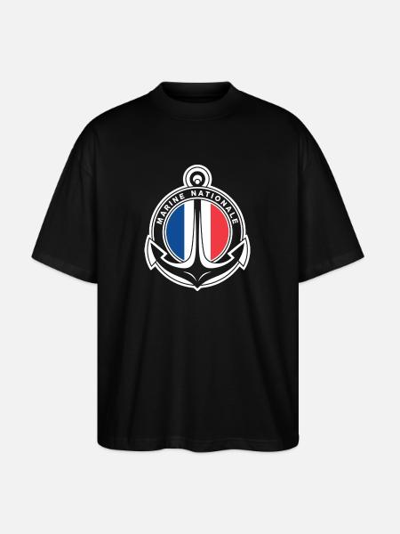 Marine Nationale - T-shirt bio Blaster 2.0 coupe oversize Stanley/Stella Unisexe - noir