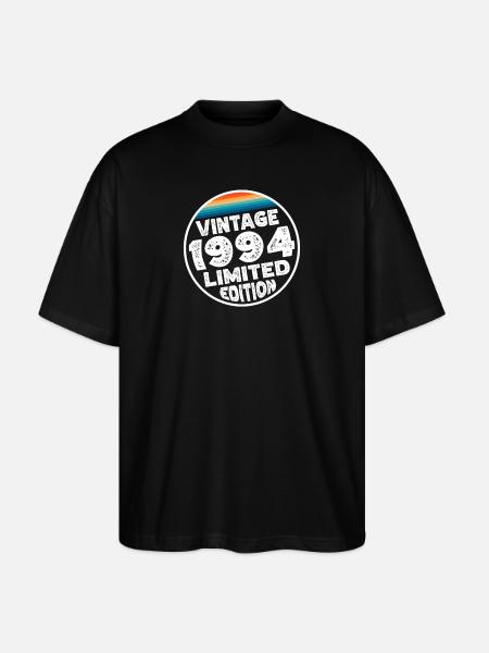 Vintage 1994 Birthday Gift Birthday Party - Stanley/Stella Oversized Unisex Organic T-shirt Blaster 2.0 - black