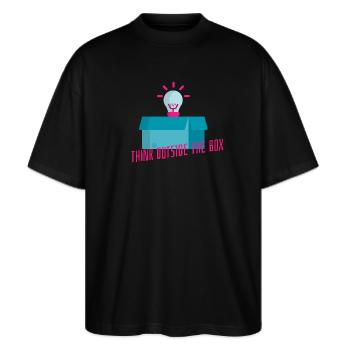 Sortez des sentiers battus - T-shirt bio Blaster 2.0 coupe oversize Stanley/Stella Unisexe - noir - Devant - Alina (178cm) & Michal (187cm)