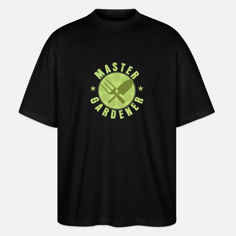 Gartenarbeit "Master Gardener" - Stanley/Stella Oversized Unisex Bio T-Shirt Blaster 2.0 - Schwarz