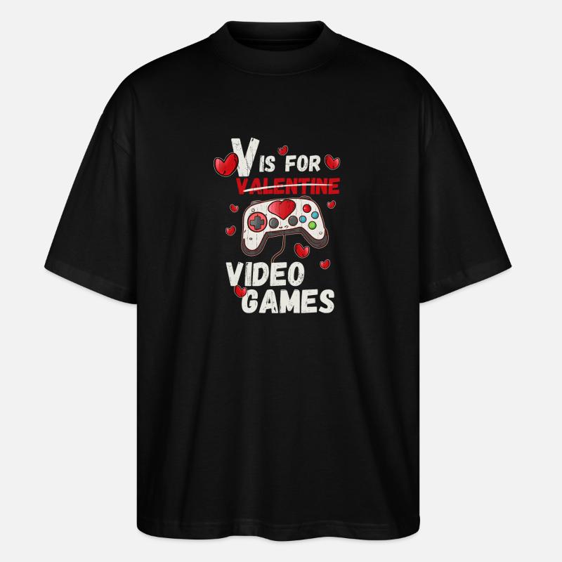 Conception de jeu Valantime - T-shirt bio Blaster 2.0 coupe oversize Stanley/Stella Unisexe - noir