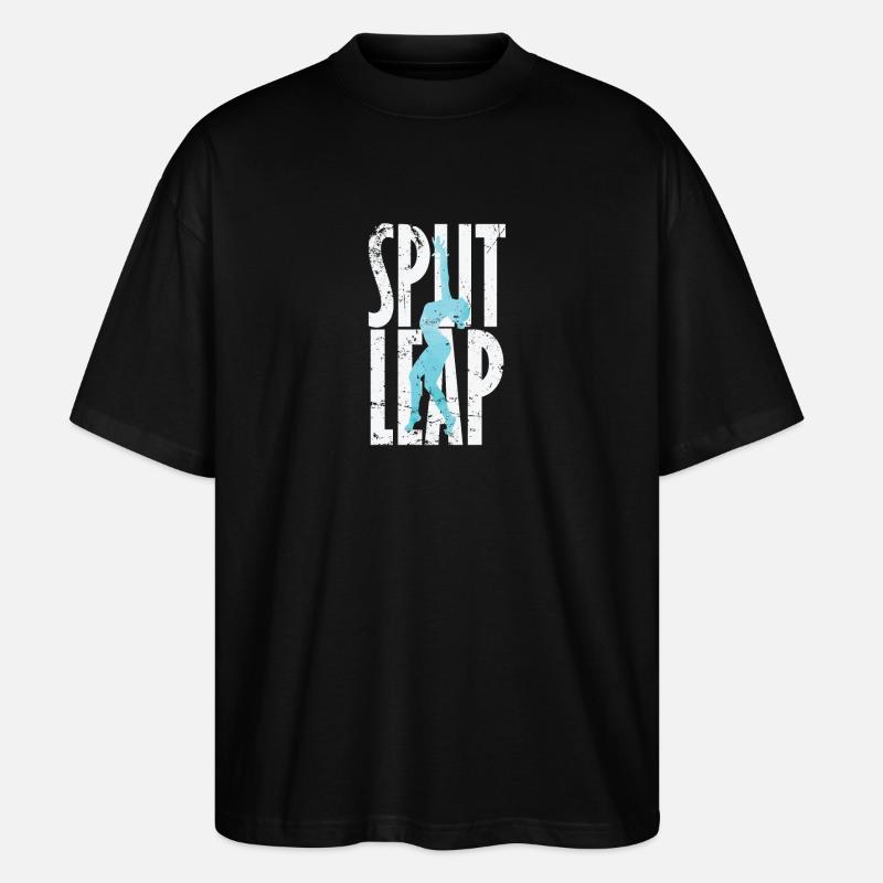 Split Leap Ballet - Stanley/Stella Oversized Unisex Organic T-shirt Blaster 2.0 - black