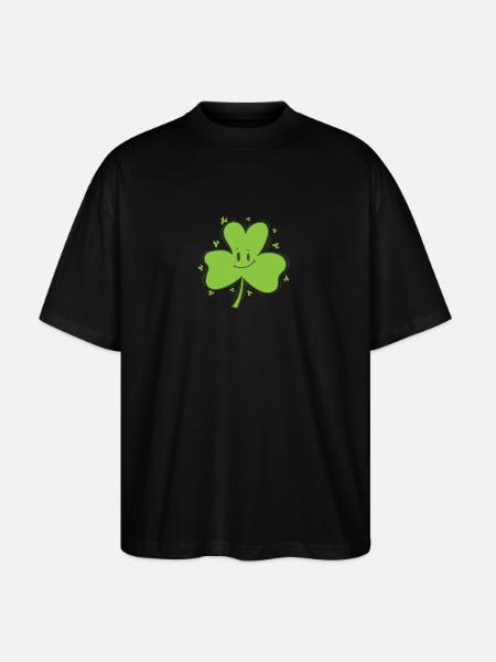 Shamrock St. Patrick’s Day Fun - T-shirt bio Blaster 2.0 coupe oversize Stanley/Stella Unisexe - noir