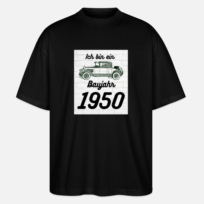 Oldtimer 1950 - Stanley/Stella Oversized Unisex Bio T-Shirt Blaster 2.0 - Schwarz
