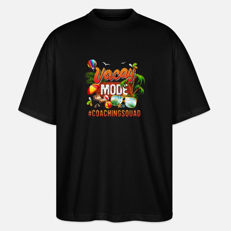 Coaching Vacances Groupe #Coachingsquad - T-shirt bio Blaster 2.0 coupe oversize Stanley/Stella Unisexe - noir